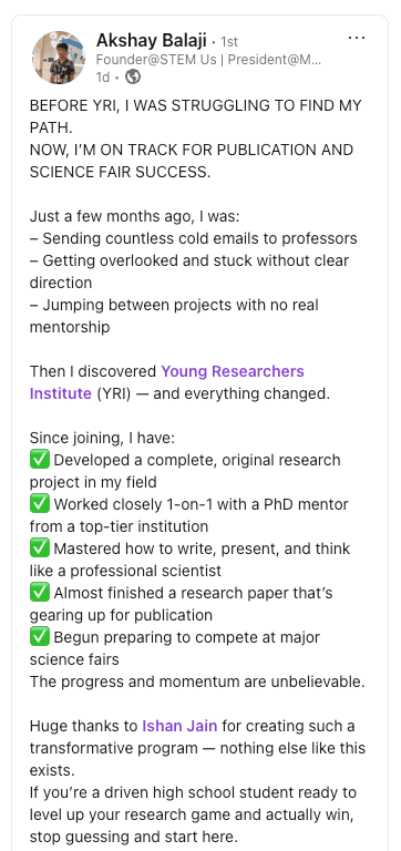 LinkedIn testimonial 3