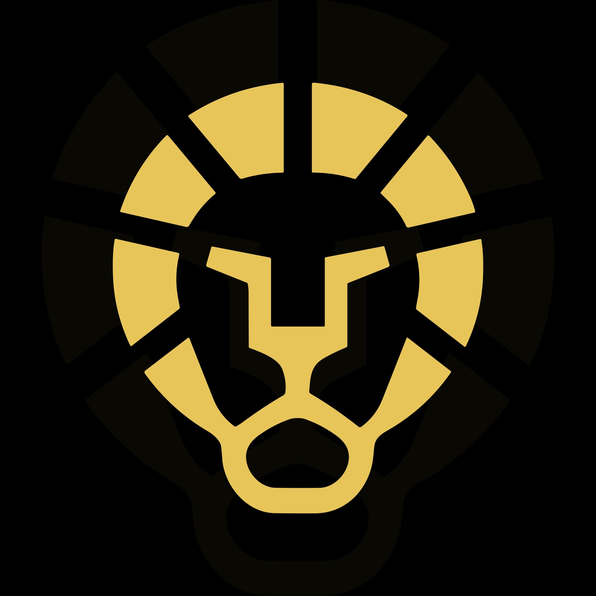 Lion Icon (Dark Background)